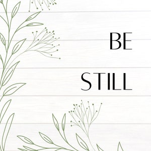 2er-Set Be Still My Soul Wall Art Sofortiger Download SVG druckbare Kunst