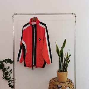 Loffer red hinking sport training jacket Size XL vintage outdoor 90s oldschool