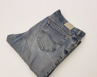 Lee Jeans 40/32 man stonewash vintage jeans made in USA, classic denim trousers Lee/ vintage jeans big size 40/ lee 5 pockets classic jeans