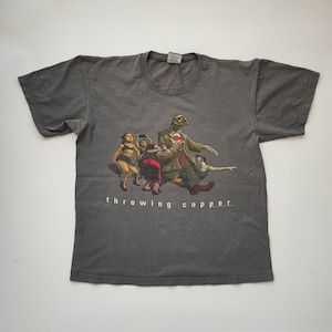 Vtg 1995 Live Band T-shirt White XL 90s Brockum Throwing