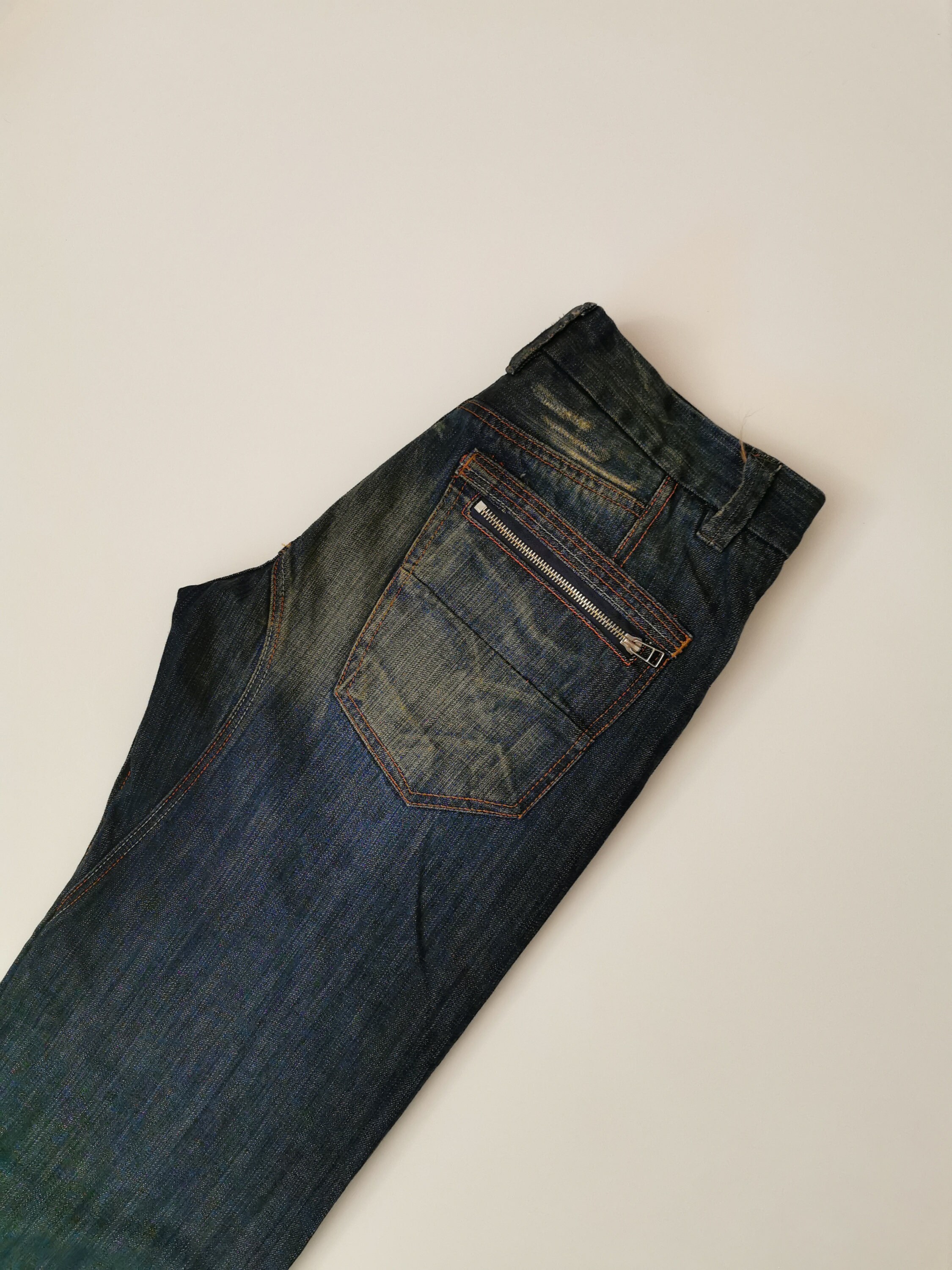Diesel Jeans 34/32 man size Indigo with green shades zipper | Etsy