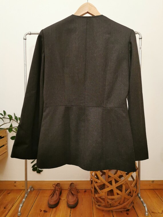 Caroll Paris Wool Blazer, Vintage Zip up Blazer, Womens Caroll Paris Wool Blazer, Vintage Zip up Blazer, Womens