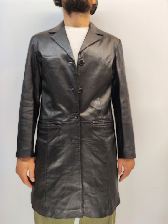 Tom Tailor Vintage Leather Coat, Made in Italy, Super Soft Tom Tailor Vintage Leather Coat, Made in Italy, Super Soft