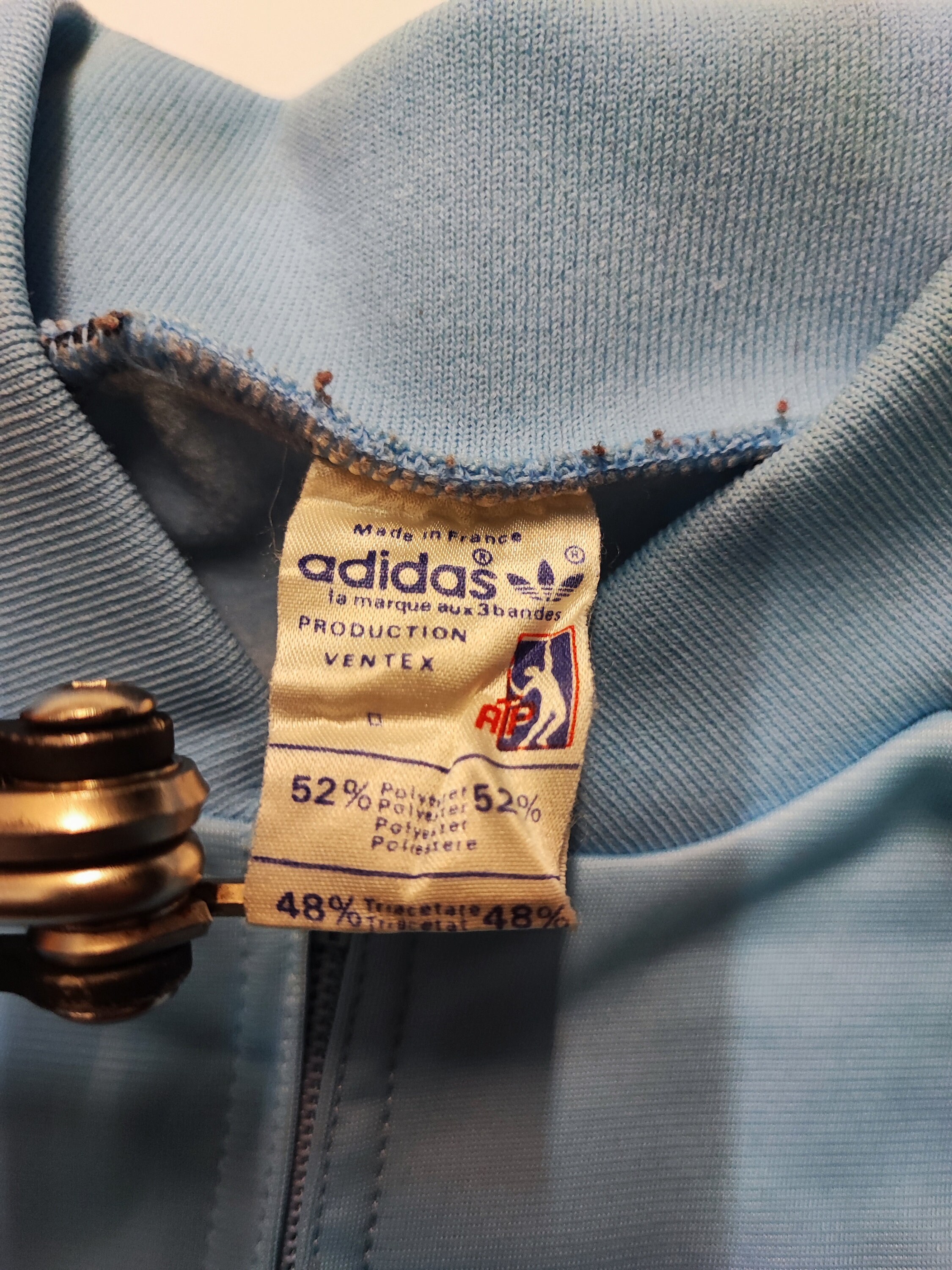 Survêtement Vintage Adidas Originals – Veste Hoodie Fleece – Taille M – Rouge Et Blanc – Occasion TB