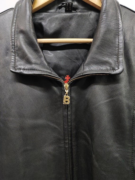 E.B Company Leather Wear Black Leather Coat Size L/XL - Etsy