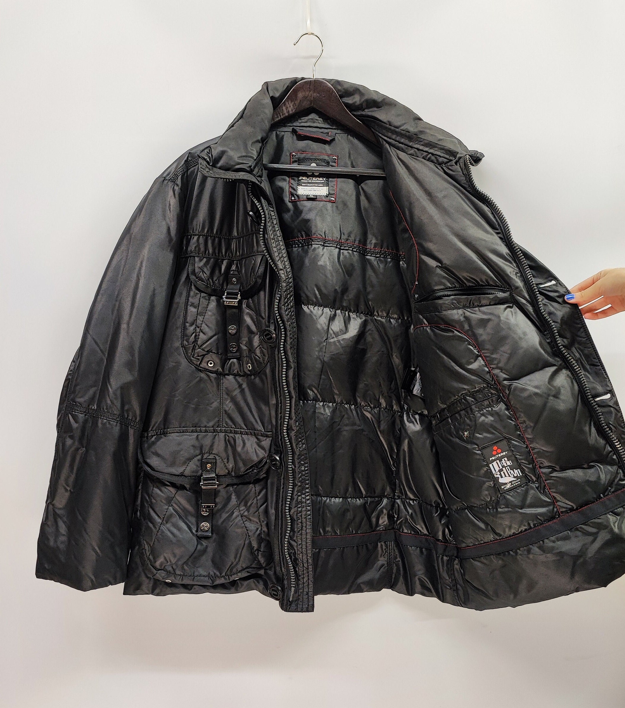 Peuterey Puffer Jacket Goose Down - Zipper Closure With 4