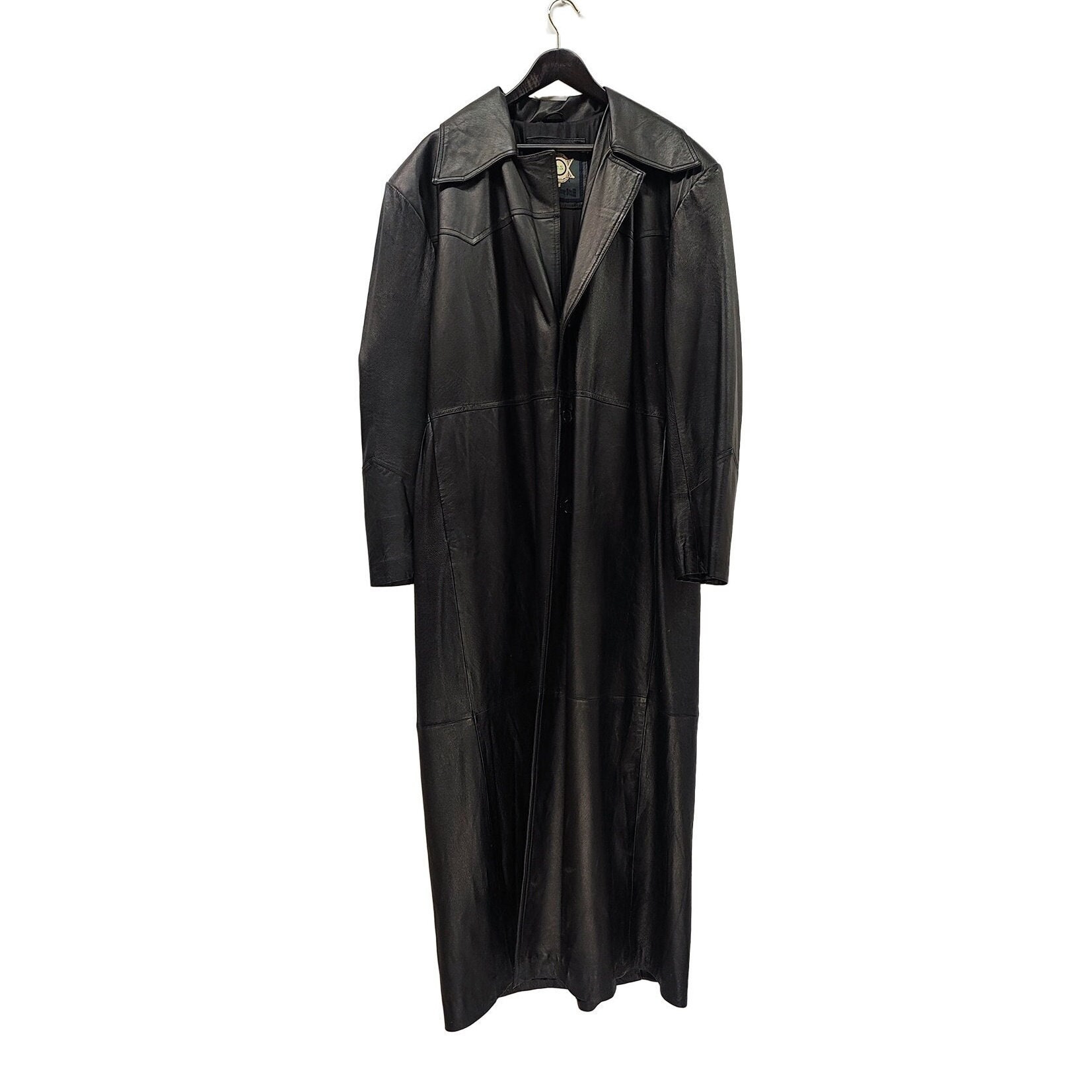 Leather store duster mens