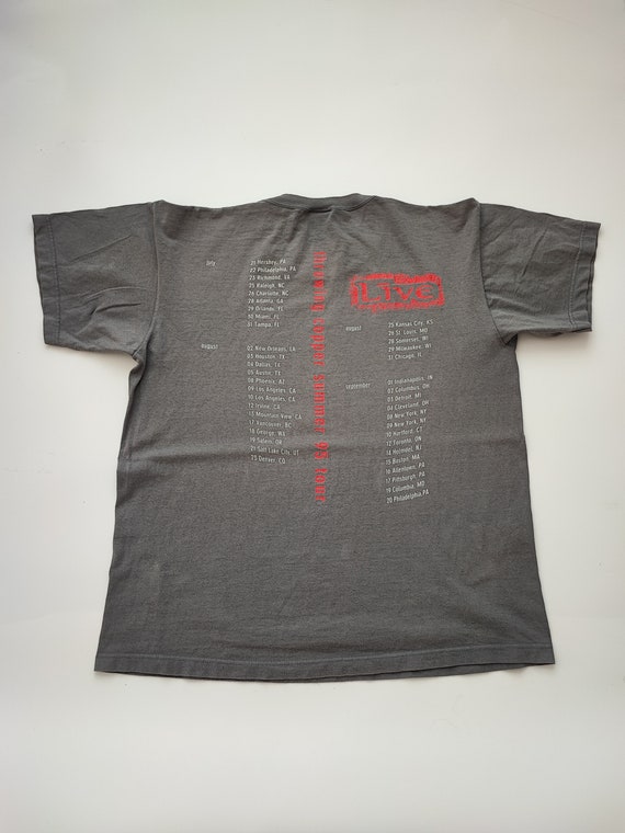 Throwing Copper 1995 Live Tour Grey T-shirt, Graphic Grey T