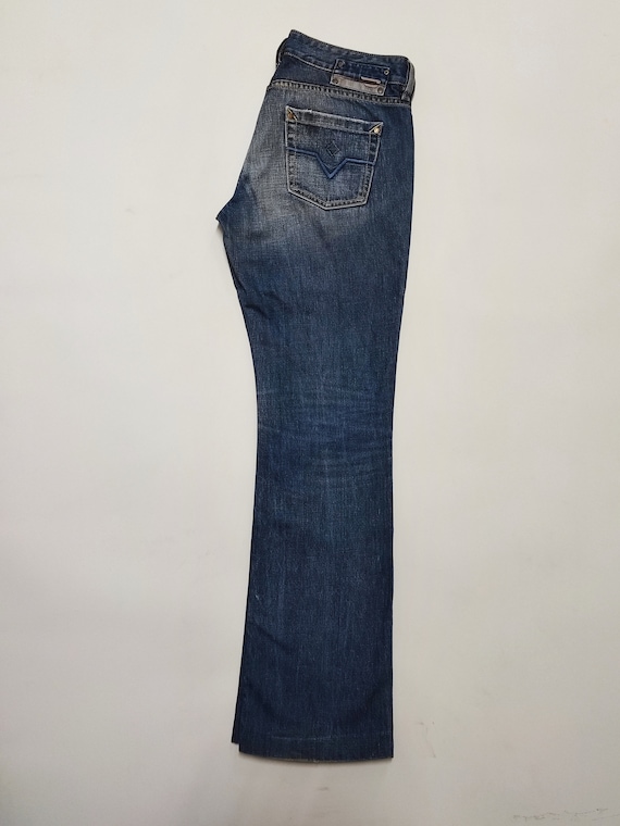 Diesel Industry boot cut blue jeans size 30/31x30… - image 2