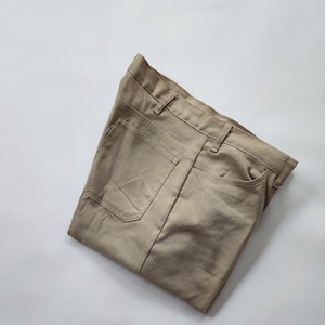 Levi&#39;s USA white label Vintage sta-prest beige Pants 36x32, 60s classic levis trousers big size, Beige vintage levi&#39;s trousers non iron