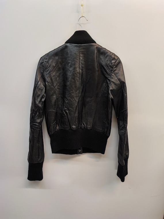 Clockhouse black leather Jacket button closure, V… - image 3