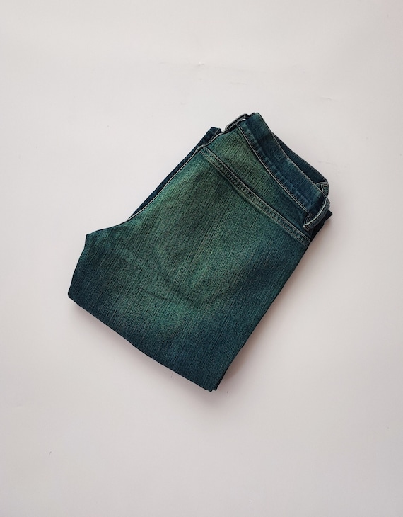 Diesel Daze Stretch Green Bootcut Jeans - Y2k Low Waist