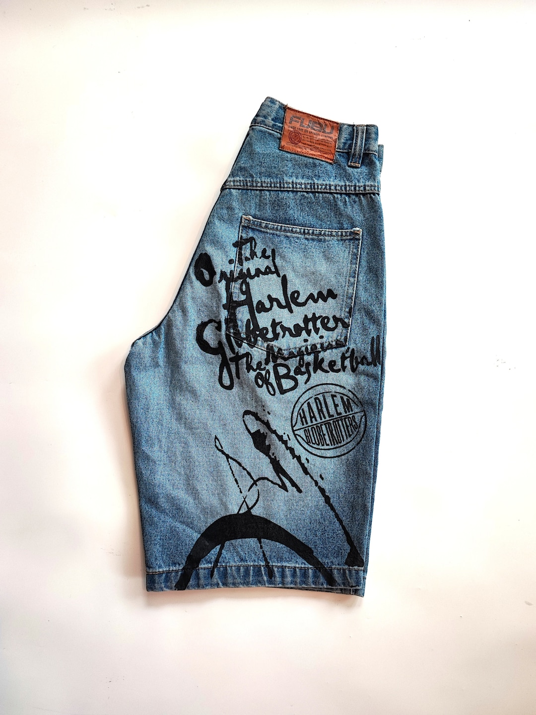 Fubu Short Jeans 32, Fubu Basketball Harlem Globetrotters Short
