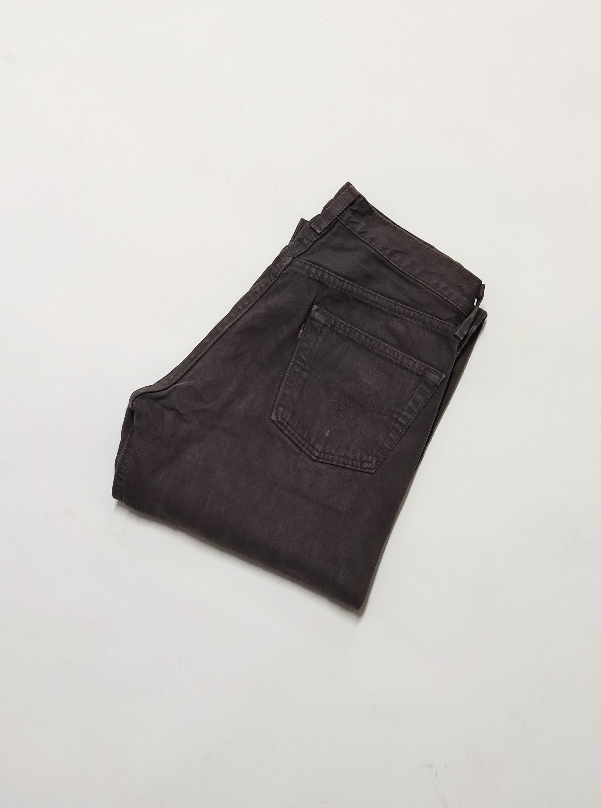 Vintage Levi's 501 brown jeans size 30x34 made in USA - Regular fit straight jeans, buttons fly - Classic brown Levi's 501