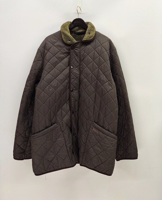 Barbou Polar Quilts Brown Quilted Jacket With Diamond Pattern