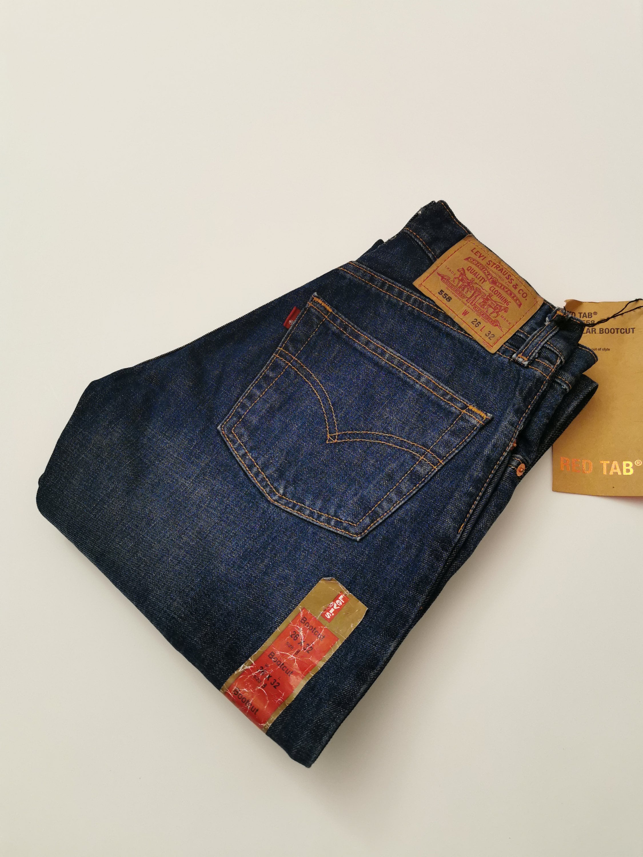 Vintage Levi's 558 Bootcut 26/ 32 Never Used , Indigo Denim Vintage Levi's 558 Bootcut 26/ 32 Never Used , Indigo Denim