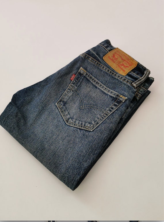 Vintage Levis 511 Slim Fit Jeans Dark Blue Stonewashed 30/ 30 | Etsy