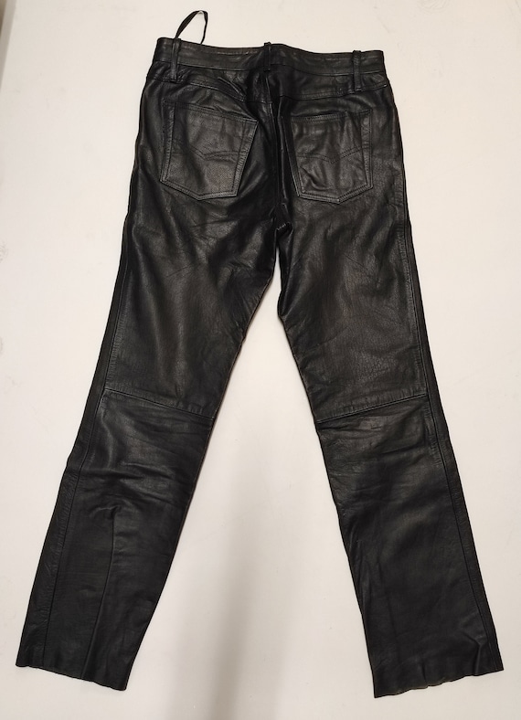 最終】Bockleder 黒 レザーパンツ サイズ34