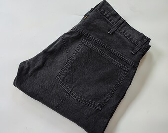 Gstar Elwood jeans neri 2000 taglia grande, jeans neri y2k originale G star, G-star jeans neri Y2K stone washed 36 taglia