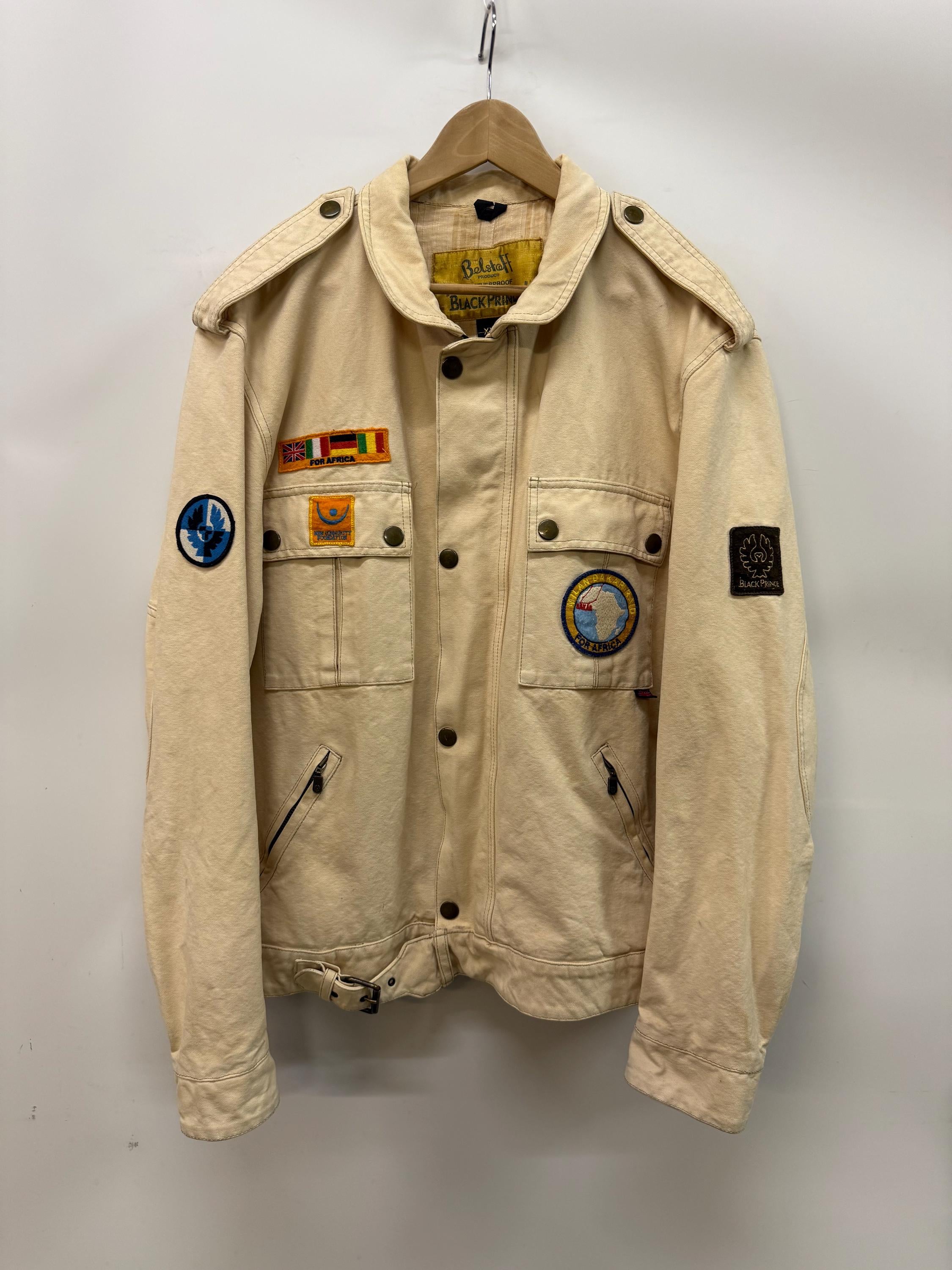 Vintage Belstaff Black Prince Beige Jacket - Weatherproof Belstaff