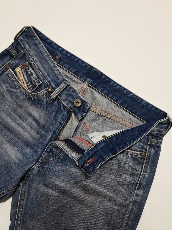 Diesel Industry boot cut blue jeans size 30/31x30… - image 4