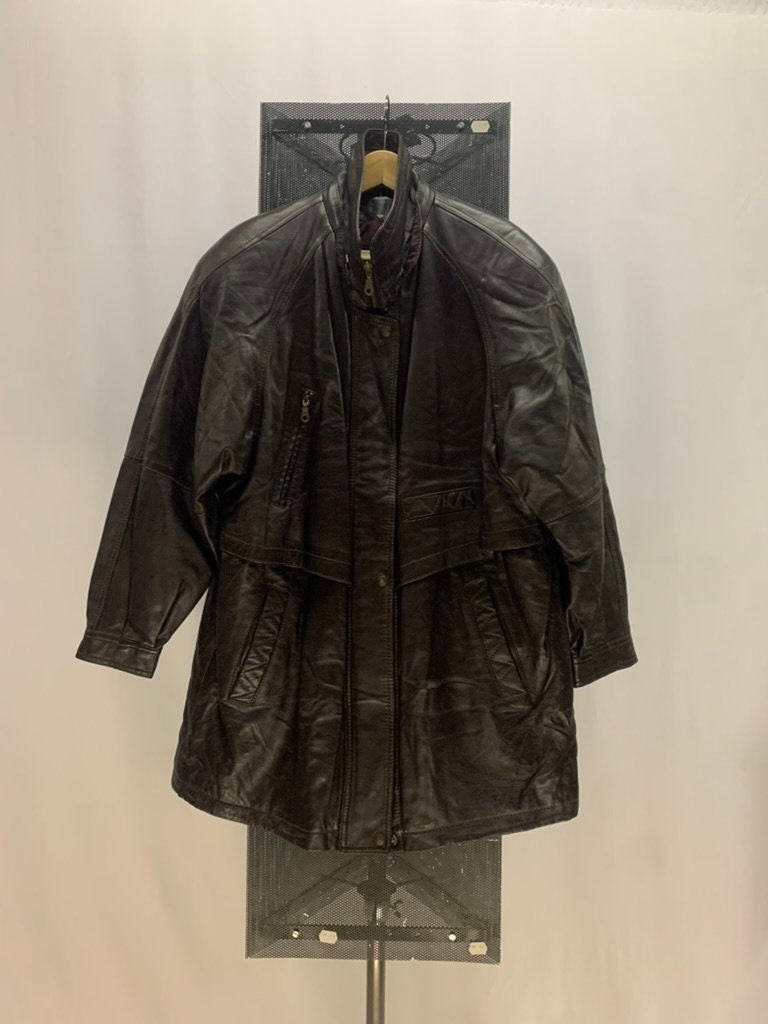 LEATHER JACKET, Joslyn Clarke Ghezzi, 1980s. Vintage
