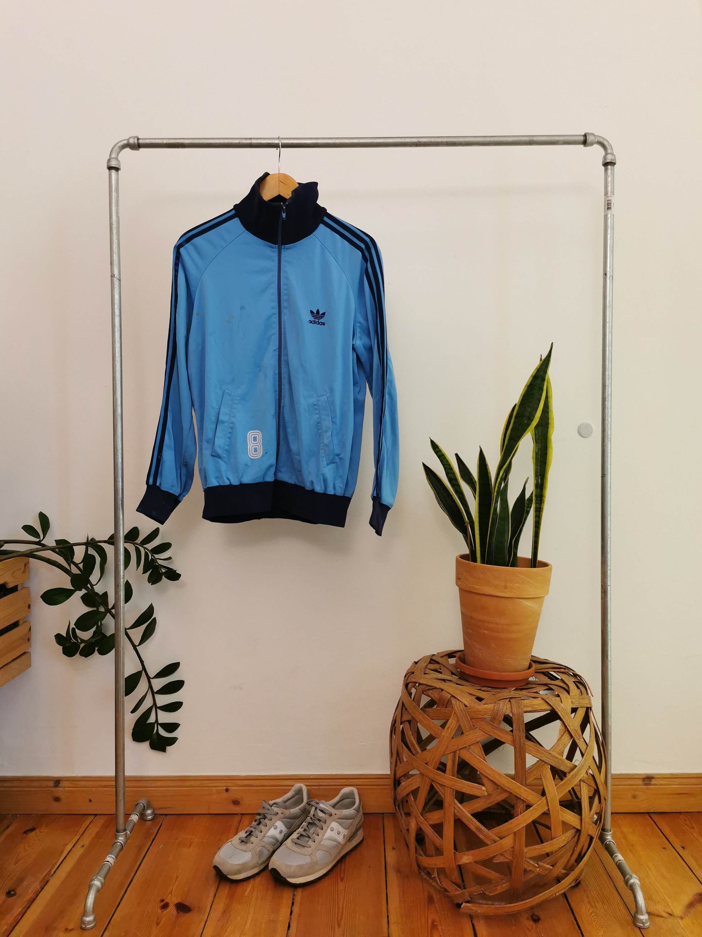 Buy Adidas Light Blue Track Top 70s Sizes/ Vintage Online in India - Etsy