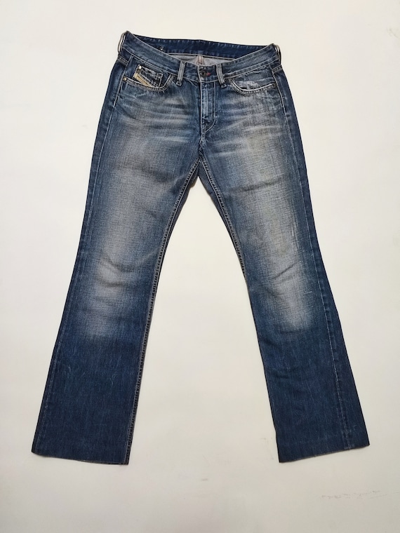 Diesel Industry boot cut blue jeans size 30/31x30… - image 3