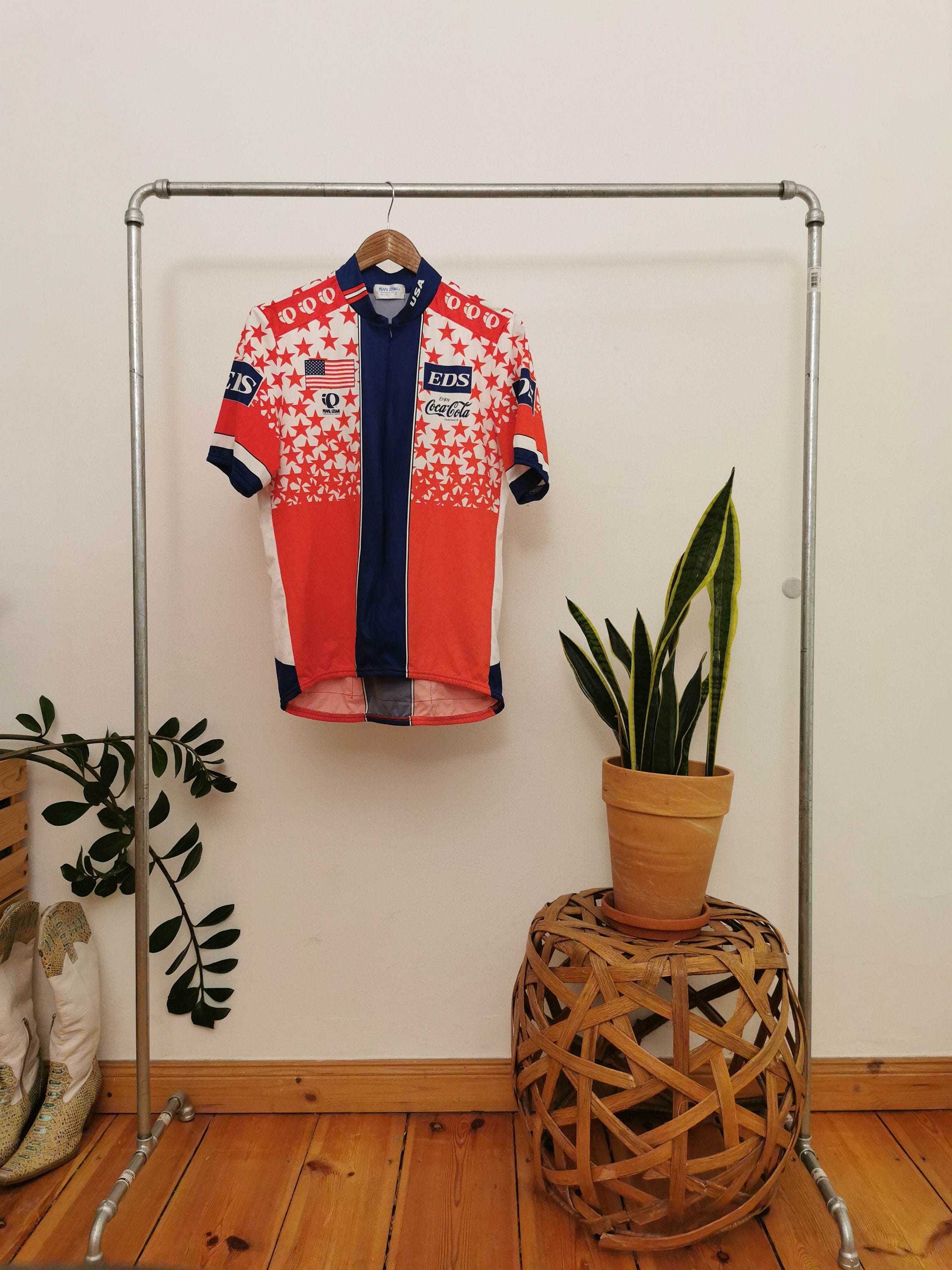 Vintage Cycling Jersey 90s Coca Cola Team USA Vintage Cycling T