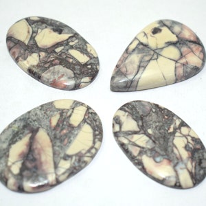 100% Natural Porcelain Jasper Cabochon - Porcelain Jasper Gemstone - Porcelain Jasper Jewelry - Jasper - Gemstones  Hand Polish Back Flat