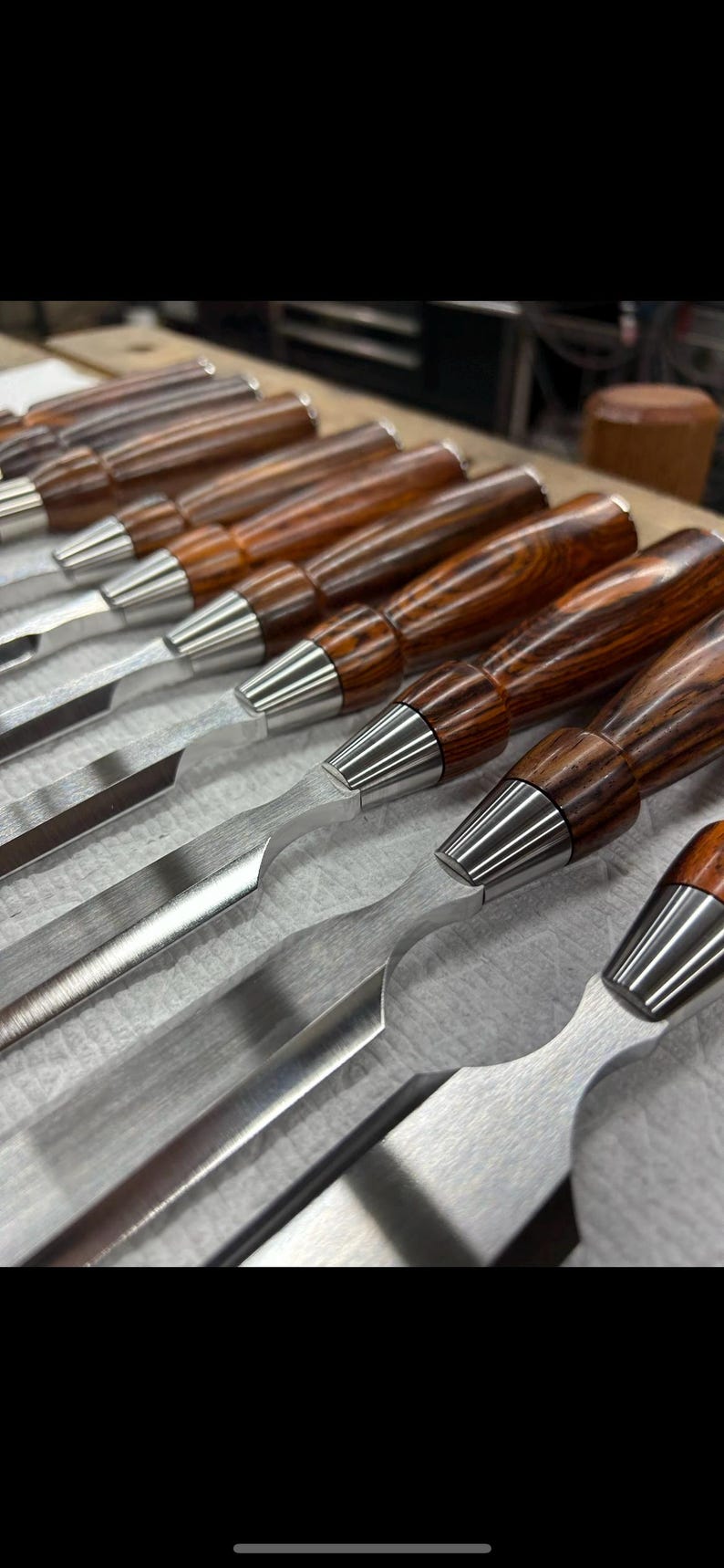 Chisel Shiny PRE-ORDER 7-piece Bench Chisel Set in Cocobolo - Etsy
