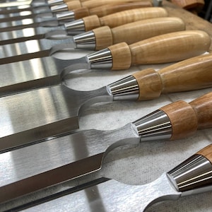 PRE-ORDER 12-piece Bench Chisel Set in Curly Maple - Etsy