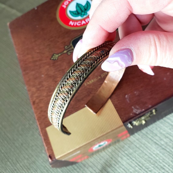 Quality Vintage Copper Arthritis Bracelet, Tri-co… - image 7