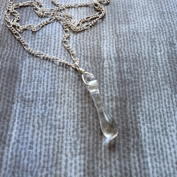 Glass Tear Drop, Rain Drop, Phoenix Tear, Dew Drop, Droplet, Water, Minimal, Simple, Gift, Compassion, Healing, Ages 16+ Fashion, Not a Toy