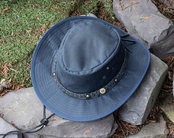 Sombrero de algodón encerado The Wilderness Hats: Sombreros impermeables para senderismo y aventuras al aire libre de Wombat
