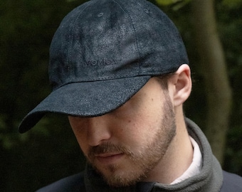 Weathered Leather Baseball Cap Waterproof Vintage Hat Hiking, Fishing, Adventure by Wombat Outdoor