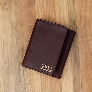 Benutzerdefinierte Brieftasche Gravierte kolumbianische Leder RFID-Blockierende Schlanke Brieftaschen für Männer - Kompaktes Wandergeschenk