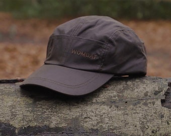 Waxed Cotton Baseball Cap Waterproof Fishing Brown Caps Men's Womans Unisex Walking Trekking Gifts for Him, Fathers Day