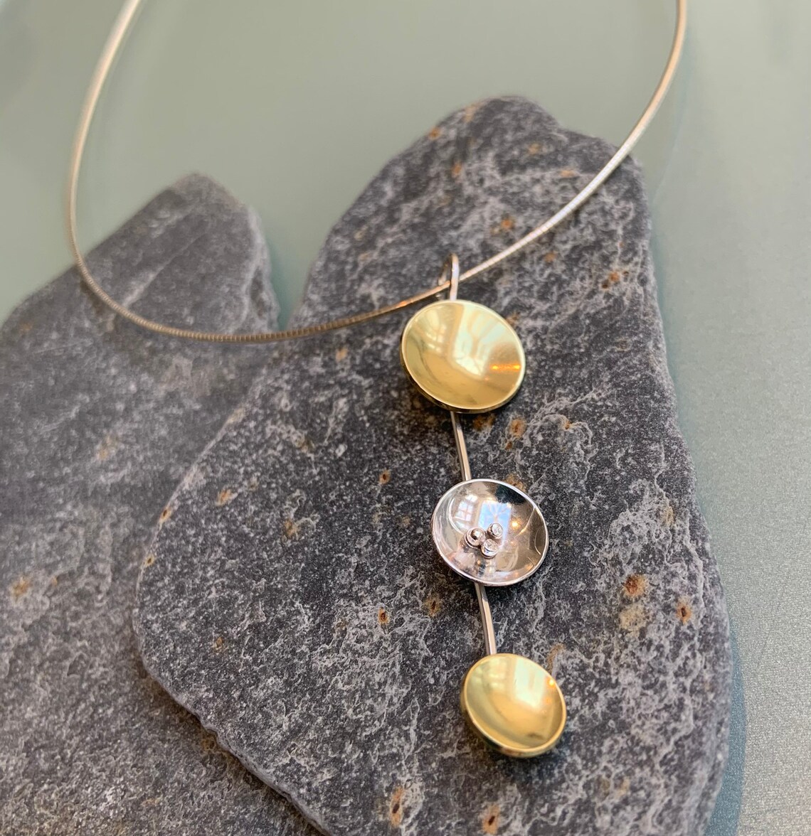 Three tier necklace silver Clearance