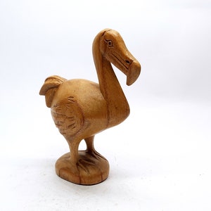 Wooden Dodo Sculpture, Wood Carving, Animal Figure, Animal Lover, Handmade, Home Decor, Birthday Gift, 12CM