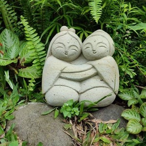 Jizo Buddha Stone, 7.4 Inch, Jizo Buddha Statue, Japanese Buddha, Children Guardian, Traveler Guardian, Home Decor, Garden Decor