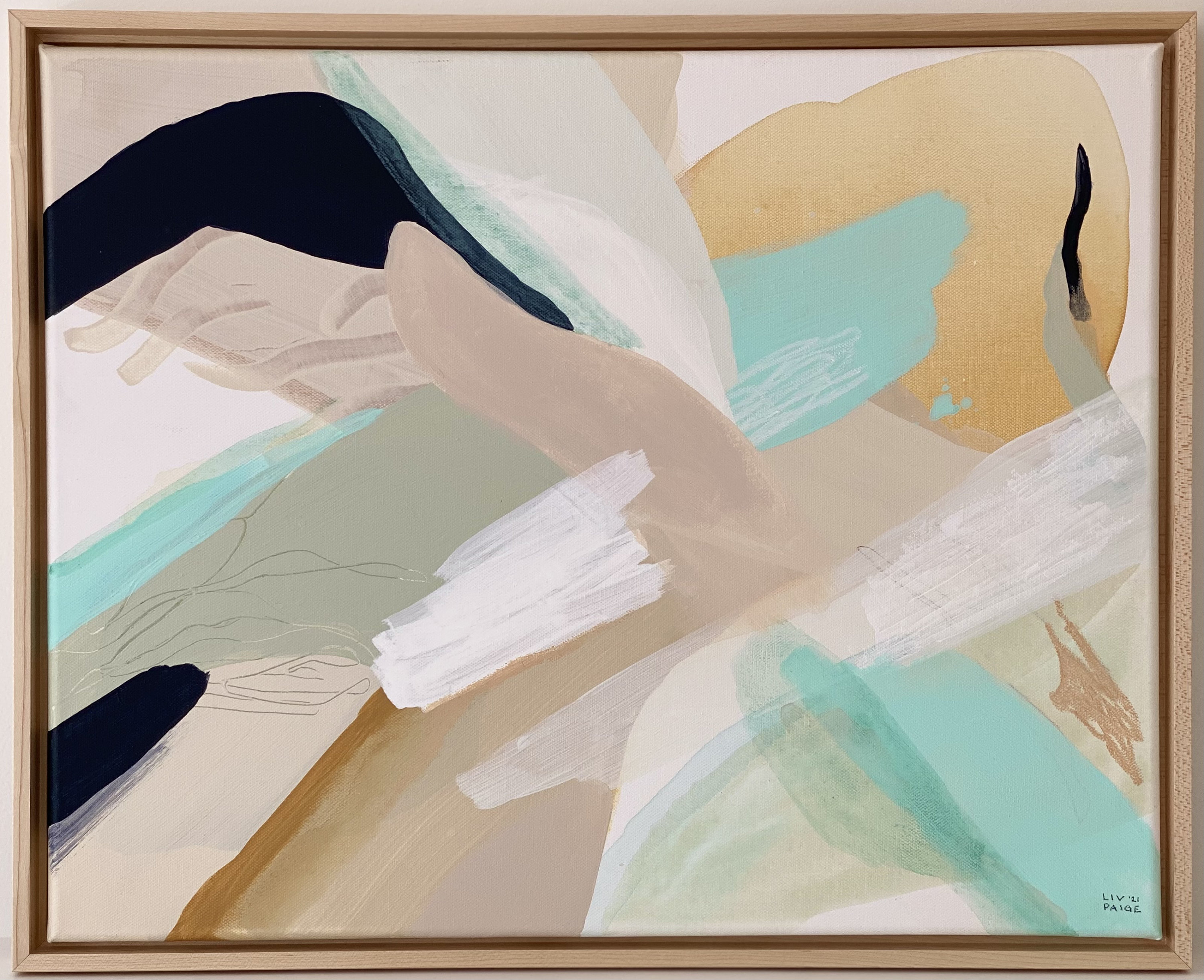 Acrylic and Oil Pastel on canvas abstract original painting 16 Etsy