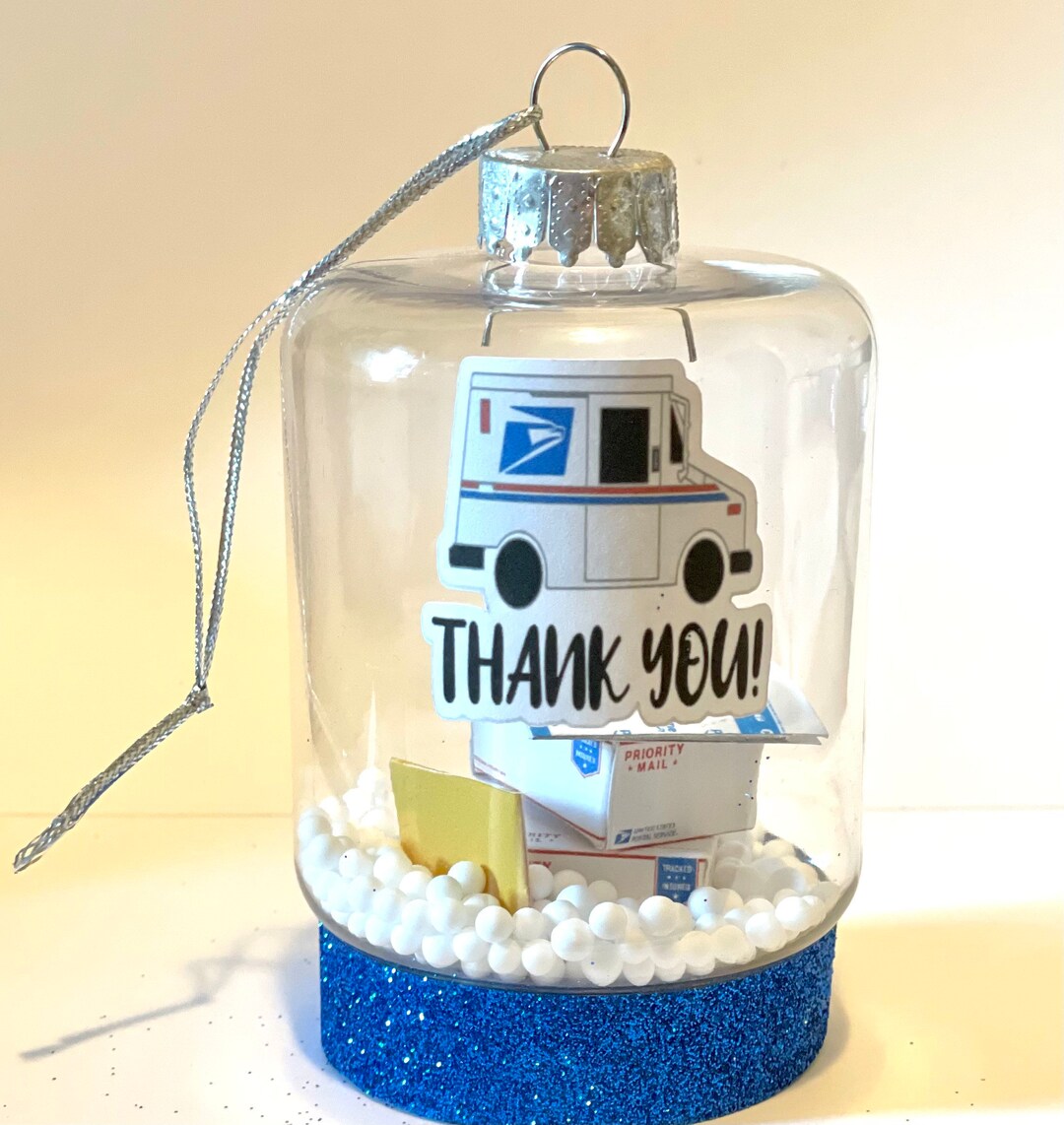 USPS Mail Truck Ornament Etsy