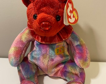 clown bear beanie baby