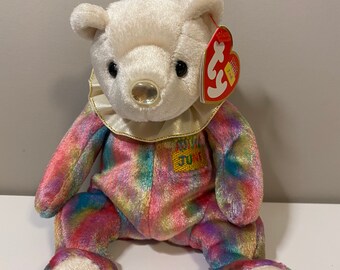 clown bear beanie baby
