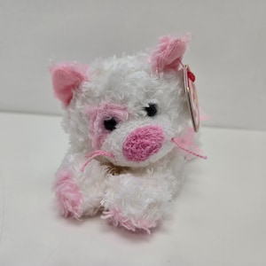 Ty Beanie Baby “Pinkerton” the Pink and White Cat  (6 inch)