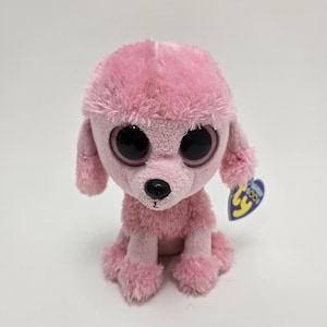 Ty Beanie Boo “Princess” the Pink Poodle Creased Tag *Rare* (6 inch)