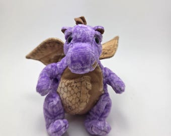 Ty Beanie Baby “Legend” the Purple and Gold Dragon *Rare* No Hang Tag (7.5 inch)