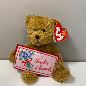 Ty ビーニーベイビーズ　代理店限定　Thank You Bear Ty Beanie Baby「Thank you Bear」愛らしいクマ - 小売店ごとに