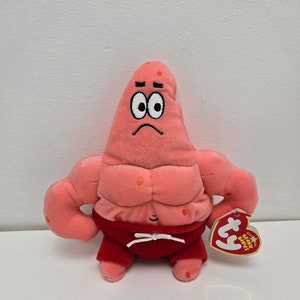 Ty Beanie Baby “Muscle Man Star” the Patrick  from SpongeBob SquarePants (7 inch)